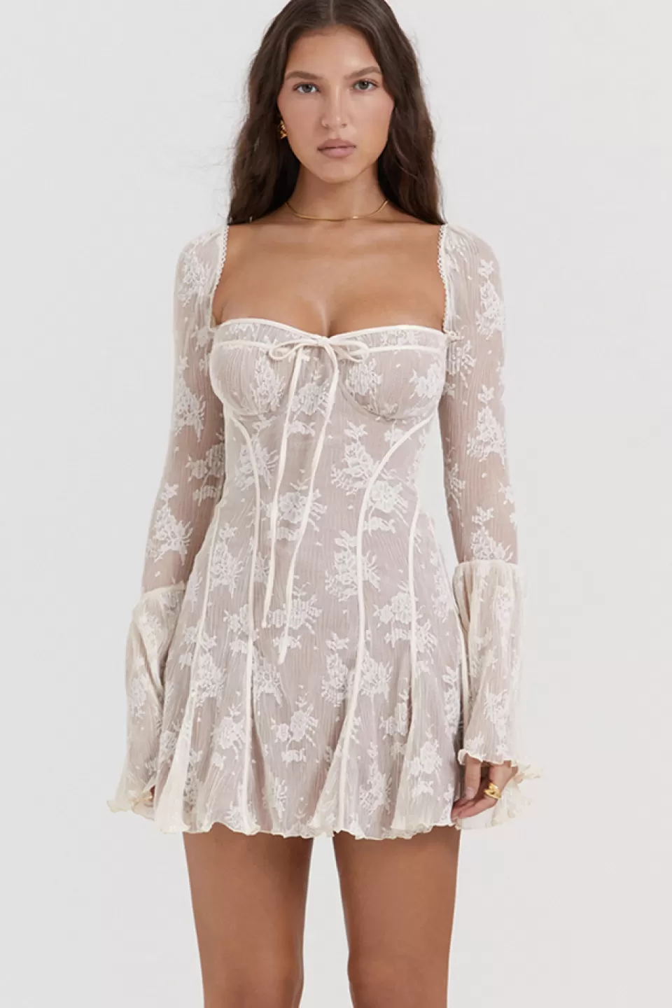House of CB 'Analissa' Vintage Cream Lace Corset Dress Store