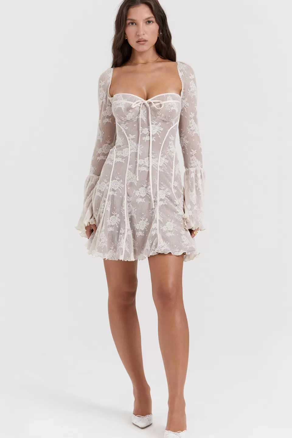 House of CB 'Analissa' Vintage Cream Lace Corset Dress Store