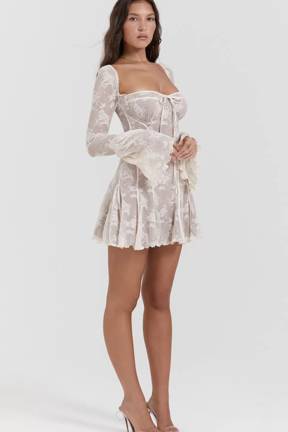 House of CB 'Analissa' Vintage Cream Lace Corset Dress Store
