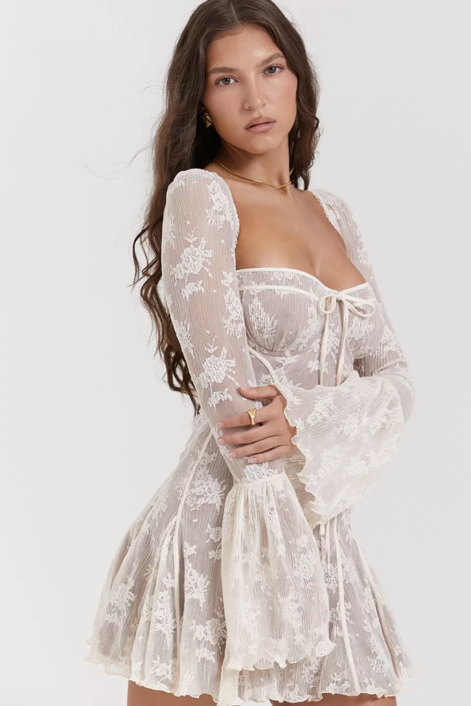 House of CB 'Analissa' Vintage Cream Lace Corset Dress Store