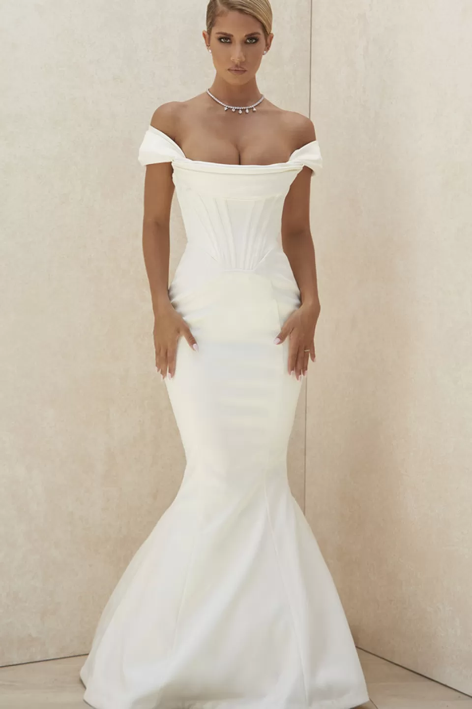 House of CB 'Antoinette' Ivory Corset Off Shoulder Bridal Gown - Limited Edition Cheap