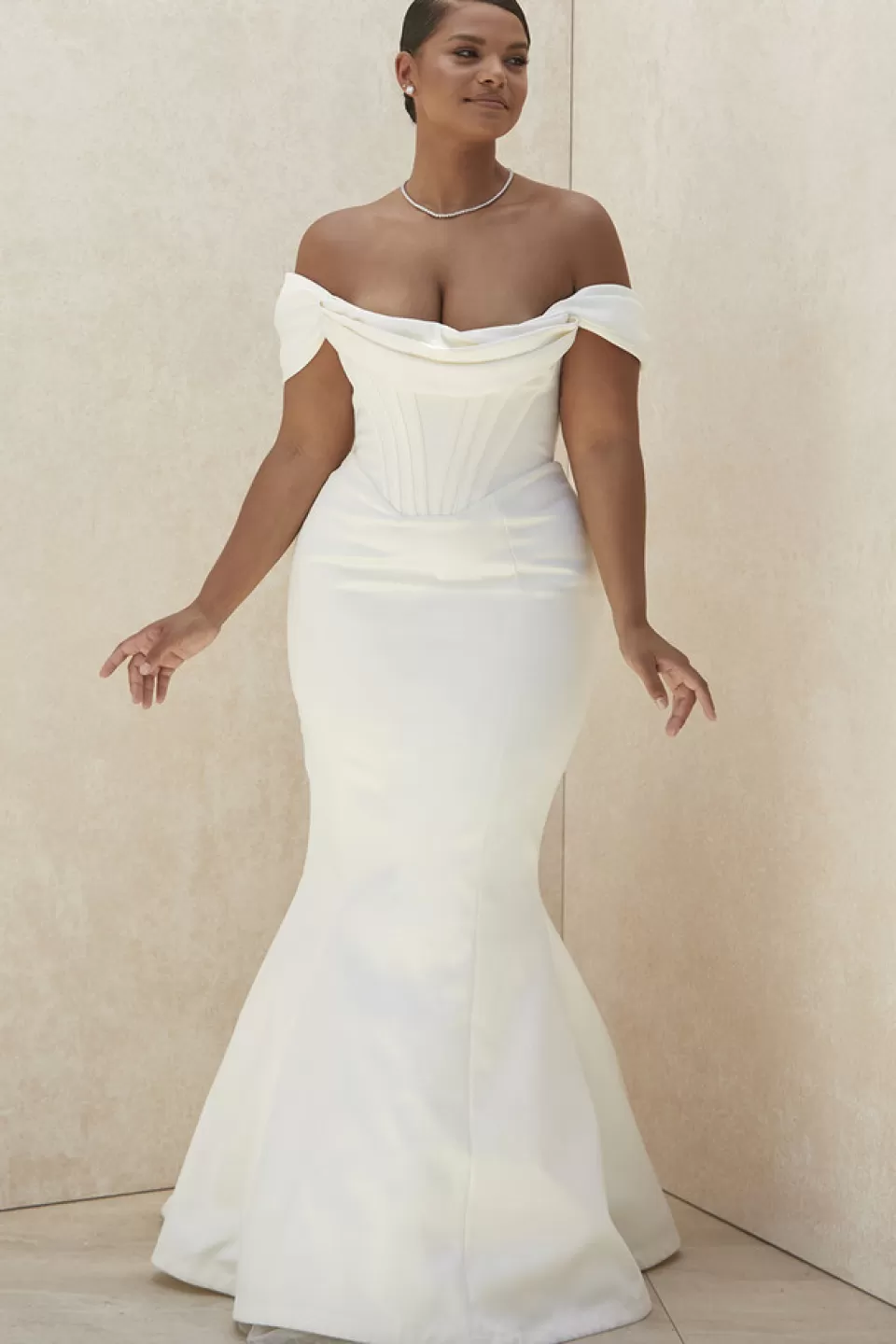 House of CB 'Antoinette' Ivory Corset Off Shoulder Bridal Gown - Limited Edition Cheap