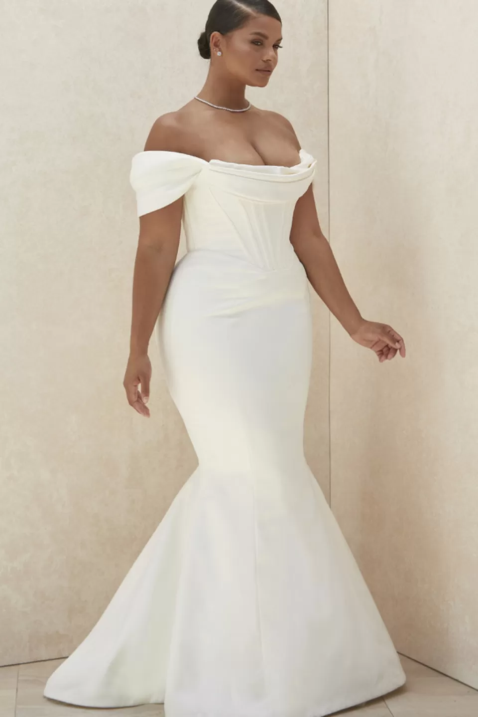 House of CB 'Antoinette' Ivory Corset Off Shoulder Bridal Gown - Limited Edition Cheap