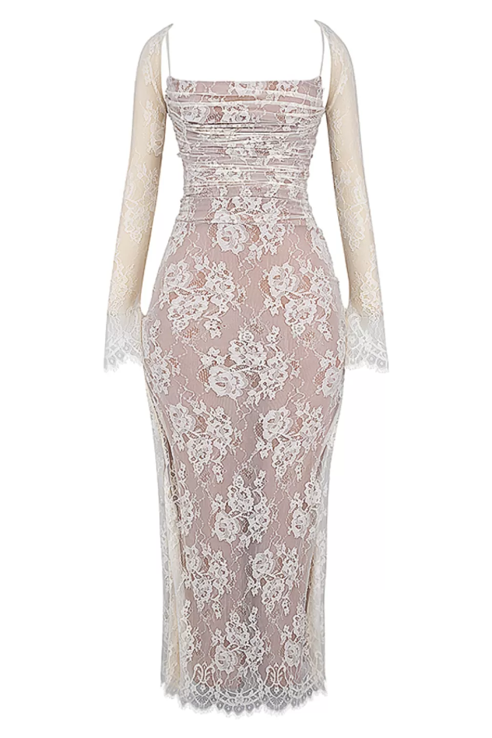 House of CB 'Artemis' Vintage Cream Lace Maxi Dress Flash Sale