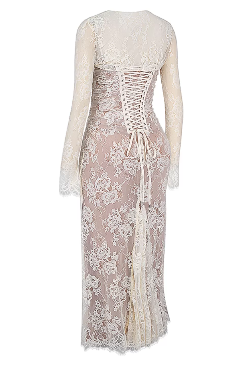 House of CB 'Artemis' Vintage Cream Lace Maxi Dress Flash Sale
