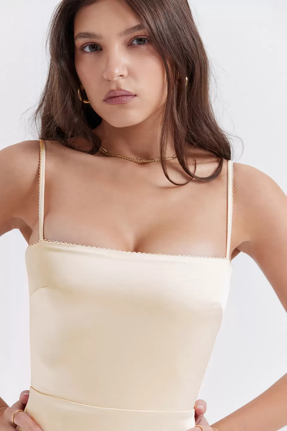 House of CB 'Costanza' Vintage Cream Maxi Dress Online