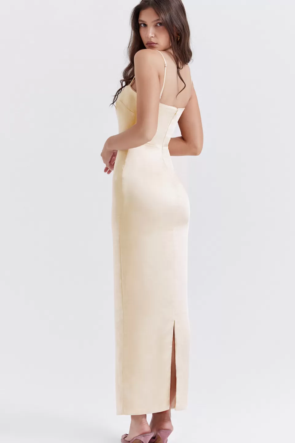 House of CB 'Costanza' Vintage Cream Maxi Dress Online