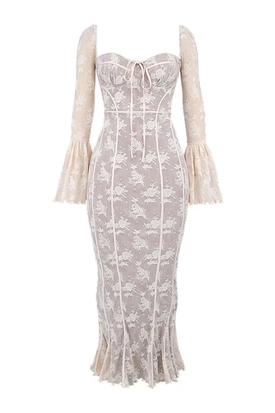House of CB 'Delilah' Vintage Cream Lace Maxi Dress Sale