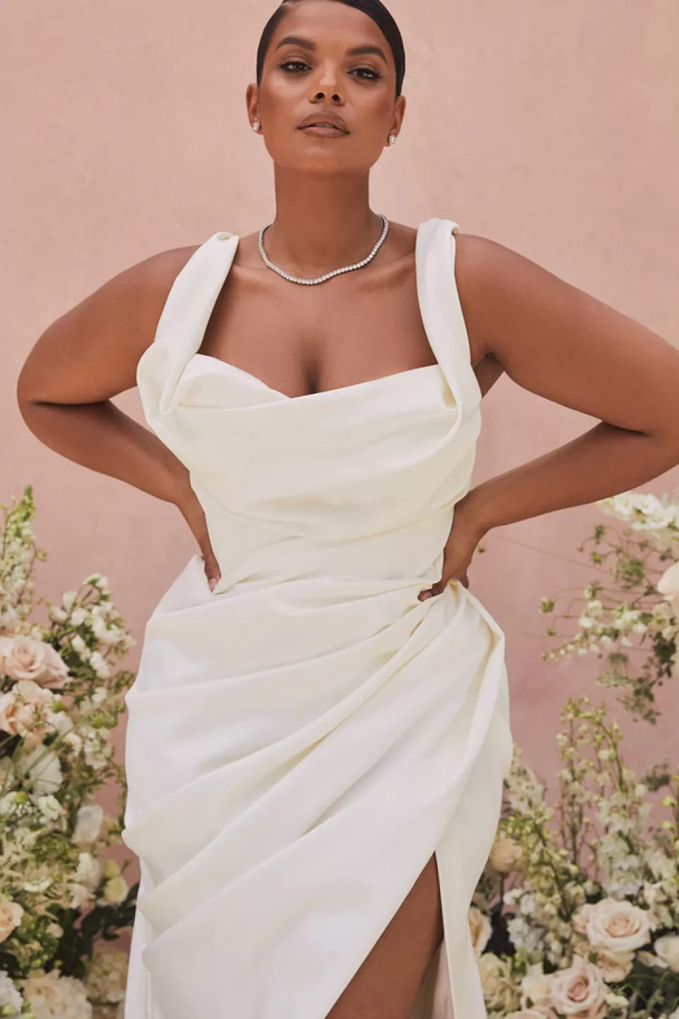 House of CB 'Delphine' Ivory Draped Corset Bridal Gown - Limited Edition Store