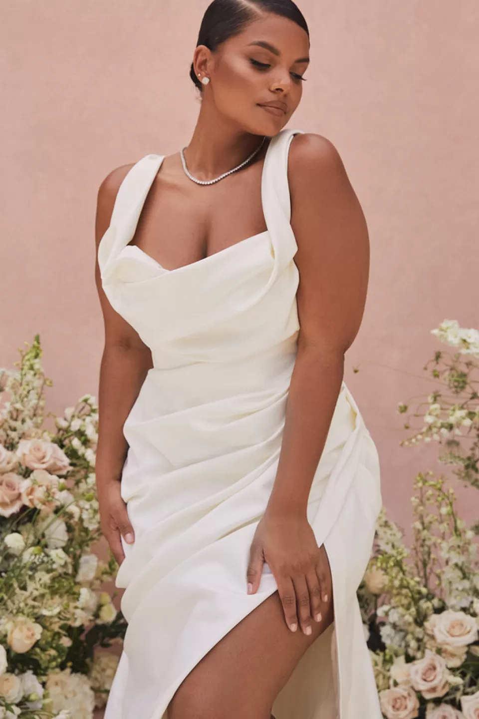 House of CB 'Delphine' Ivory Draped Corset Bridal Gown - Limited Edition Store