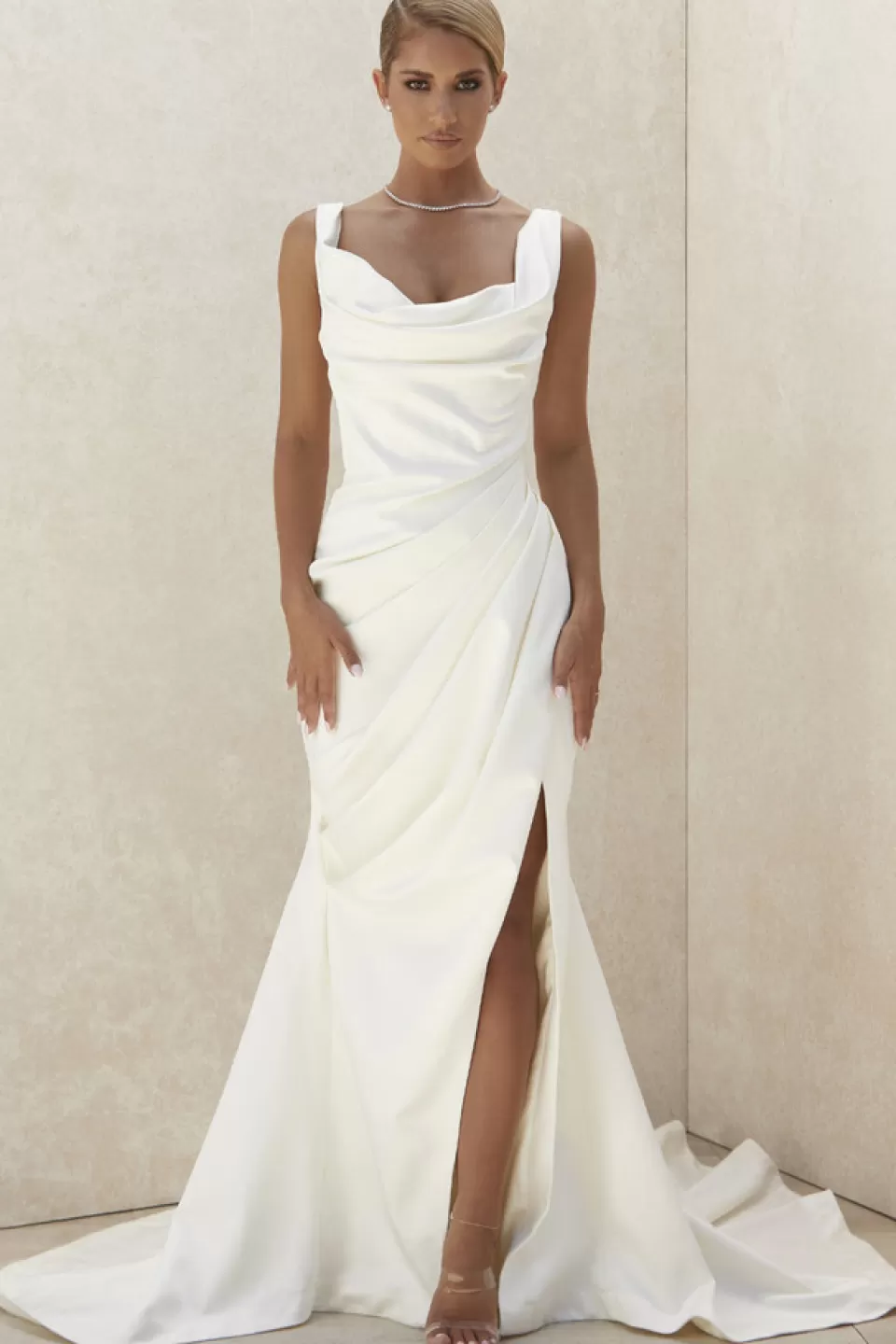 House of CB 'Delphine' Ivory Draped Corset Bridal Gown - Limited Edition Store