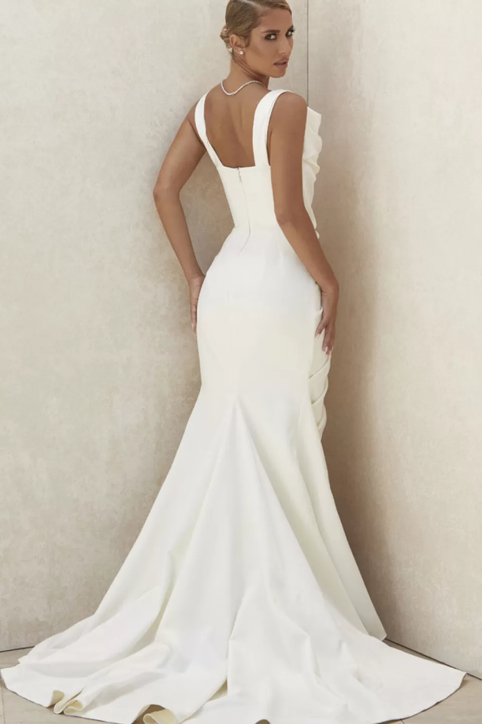 House of CB 'Delphine' Ivory Draped Corset Bridal Gown - Limited Edition Store