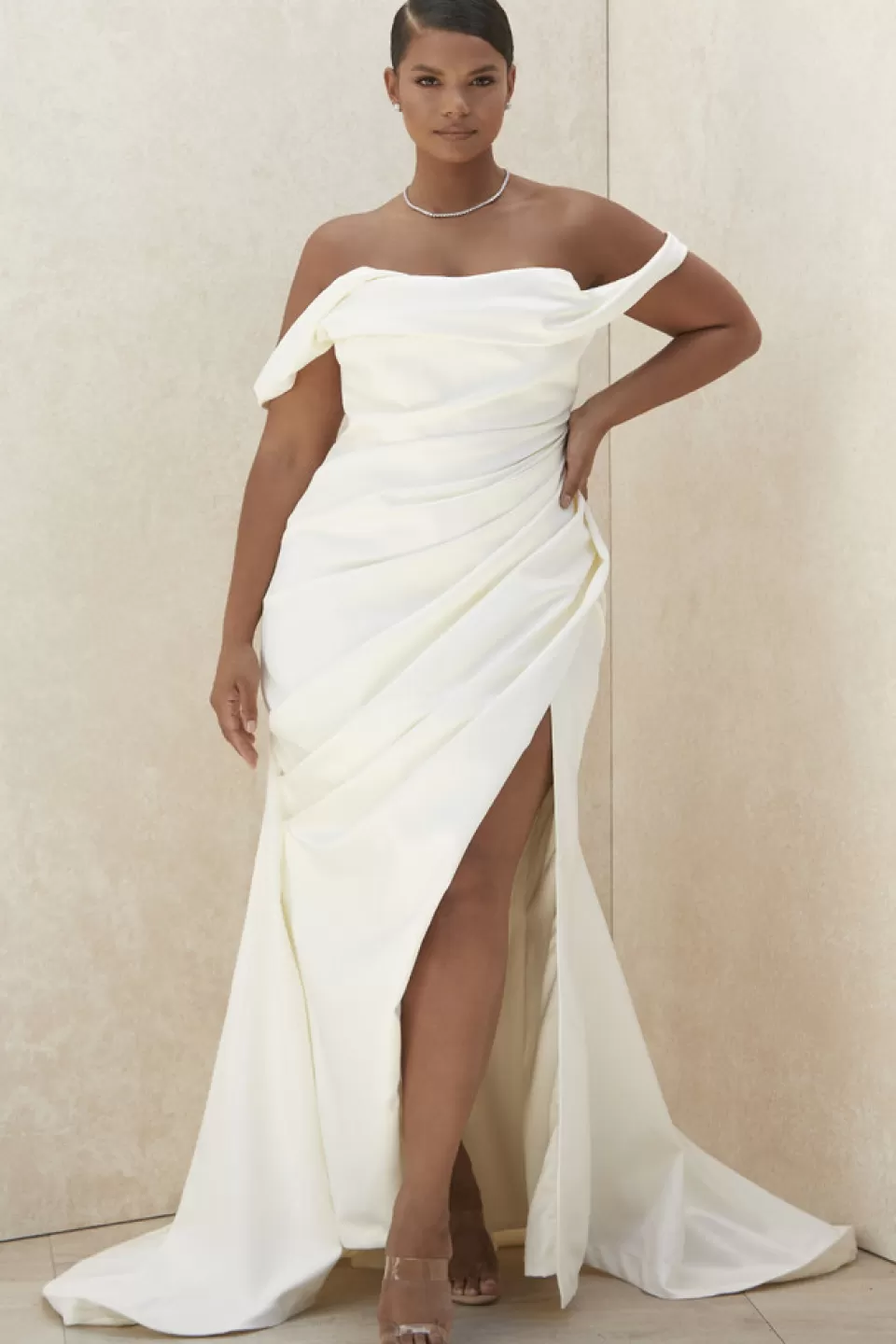 House of CB 'Delphine' Ivory Draped Corset Bridal Gown - Limited Edition Store