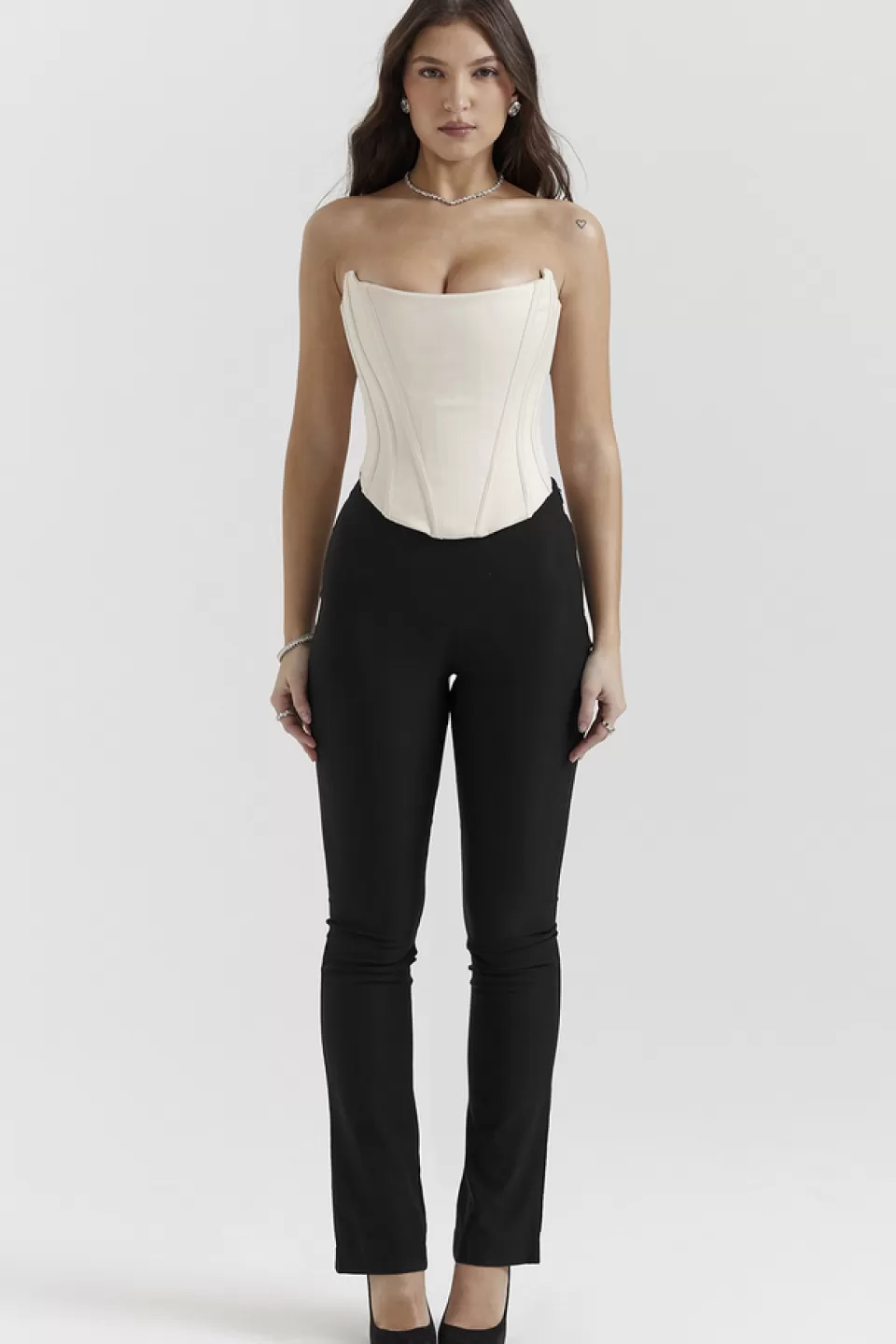 House of CB 'Genevieve' Vintage Cream Lace Back Corset Best Sale