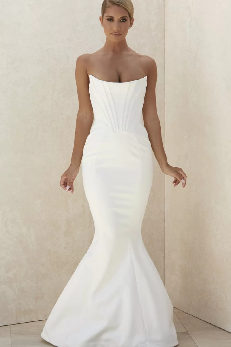 House of CB 'Ines' Ivory Strapless Corset Bridal Gown - Limited Edition Shop