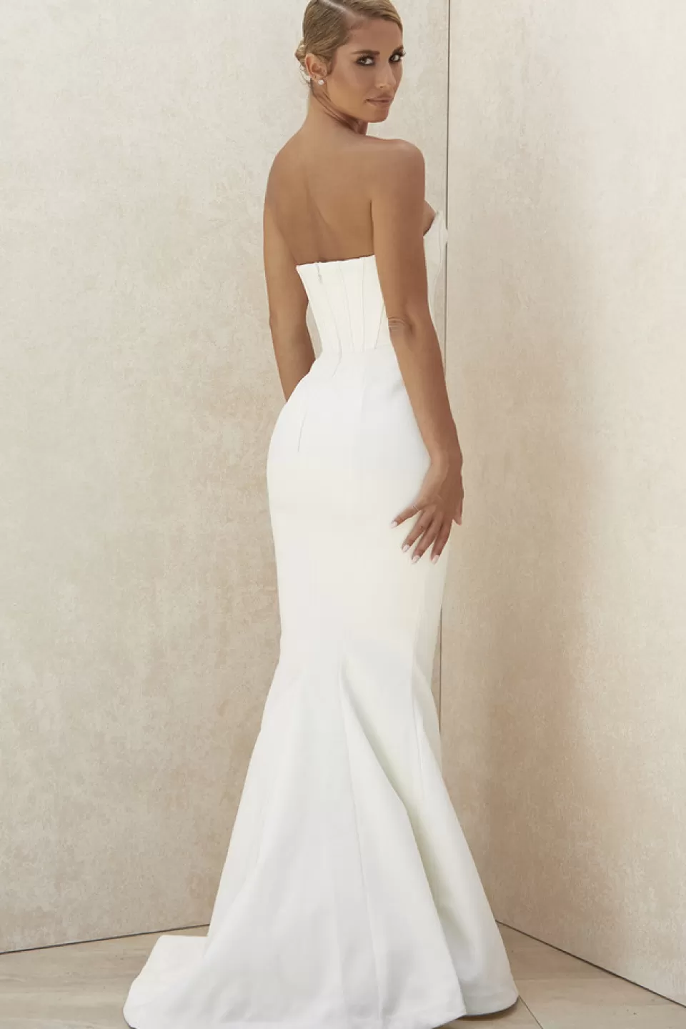 House of CB 'Ines' Ivory Strapless Corset Bridal Gown - Limited Edition Shop