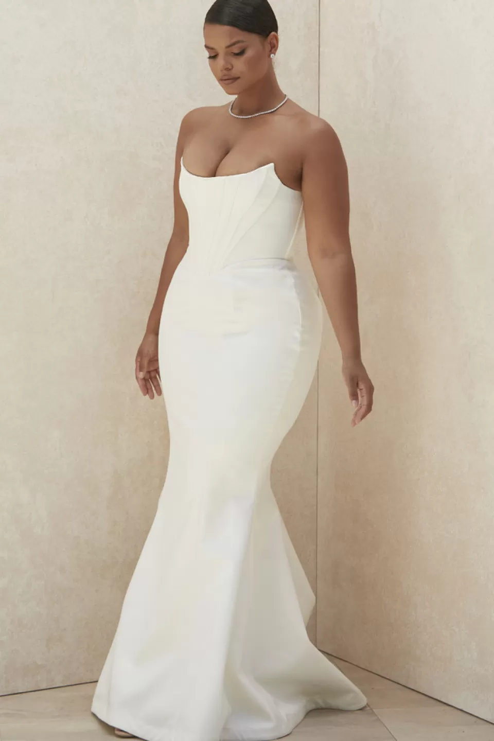 House of CB 'Ines' Ivory Strapless Corset Bridal Gown - Limited Edition Shop