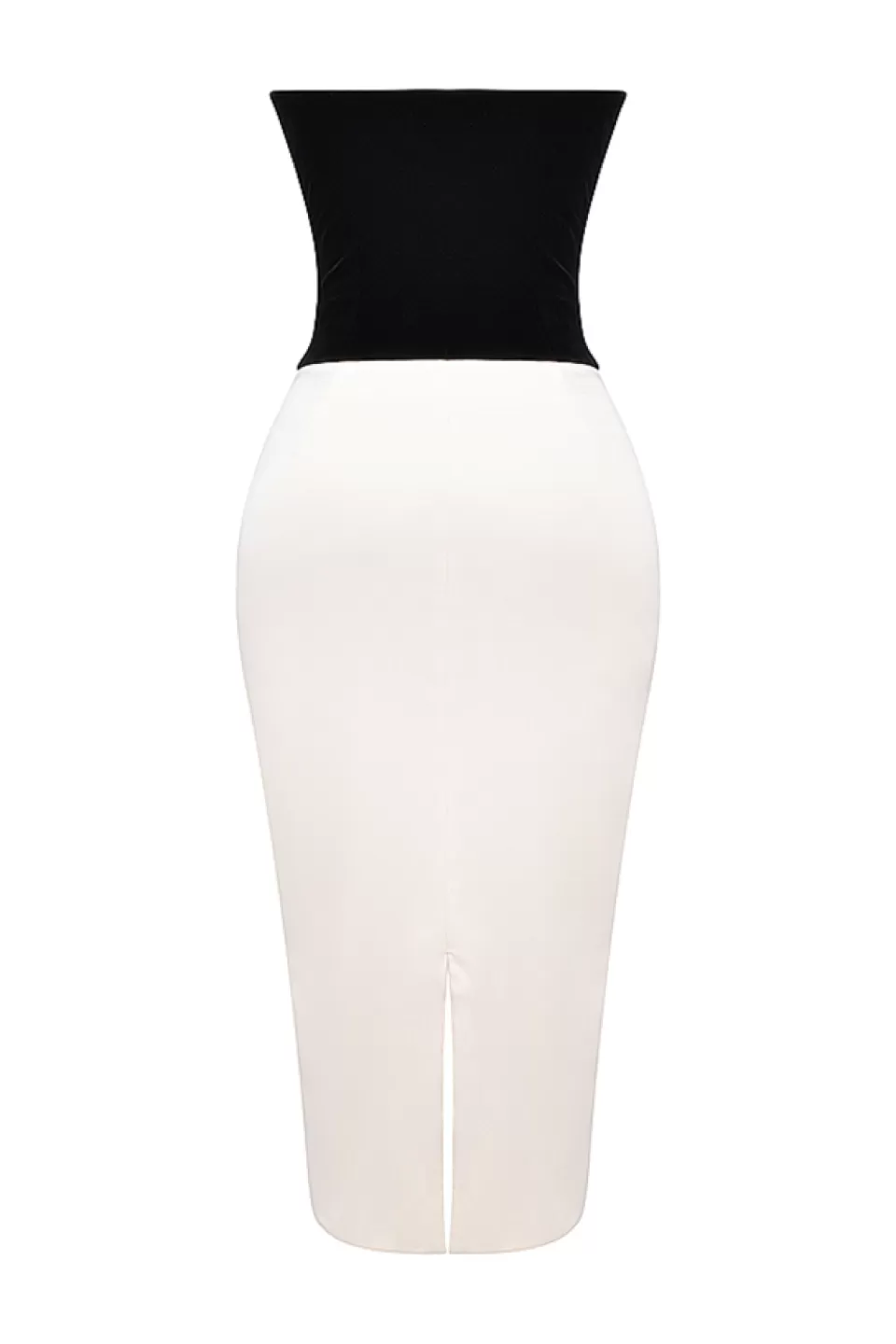 House of CB 'Jaina' Black & Vintage Cream Strapless Corset Dress Discount