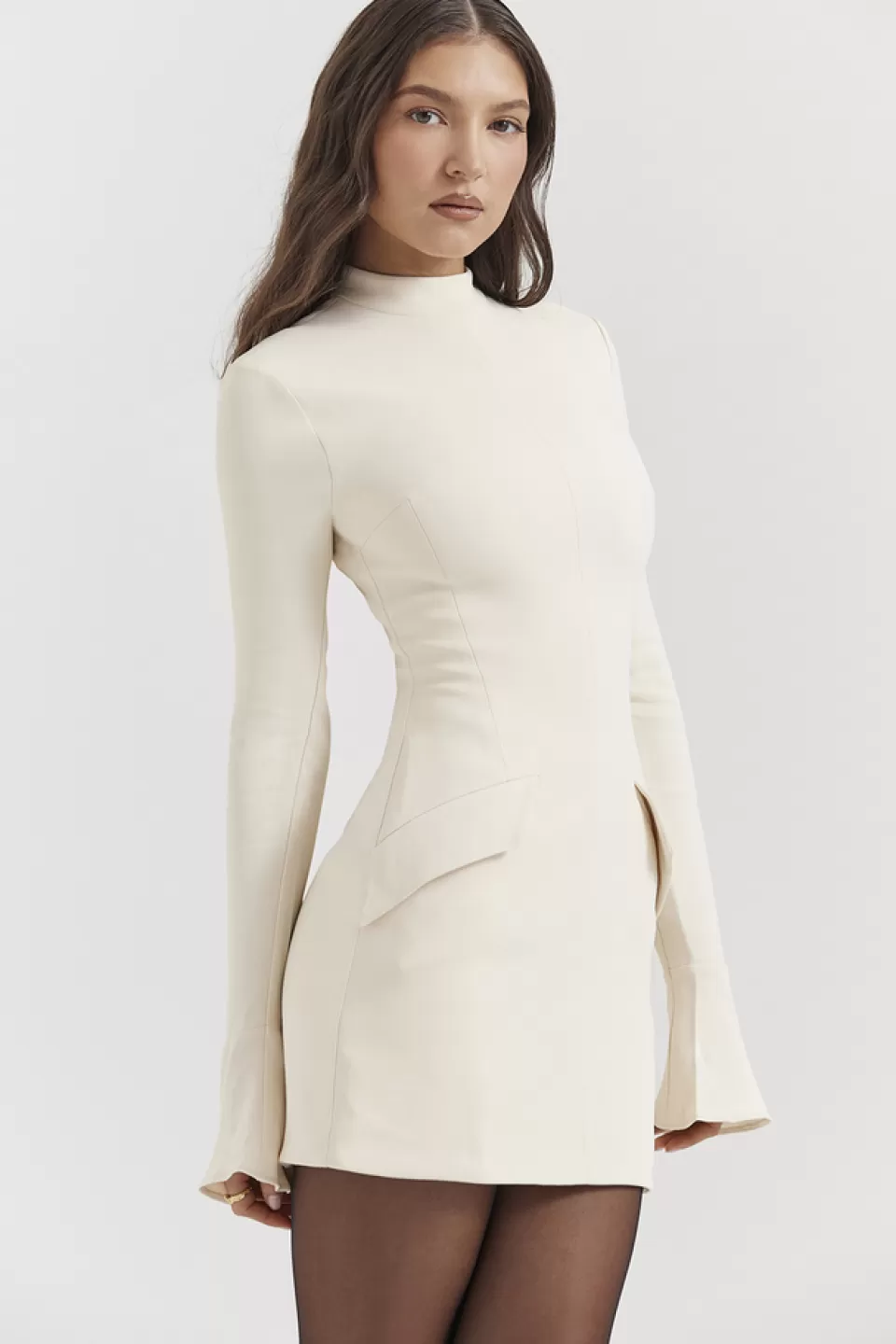 House of CB 'Mahalia' Vintage Cream Mini Dress Fashion