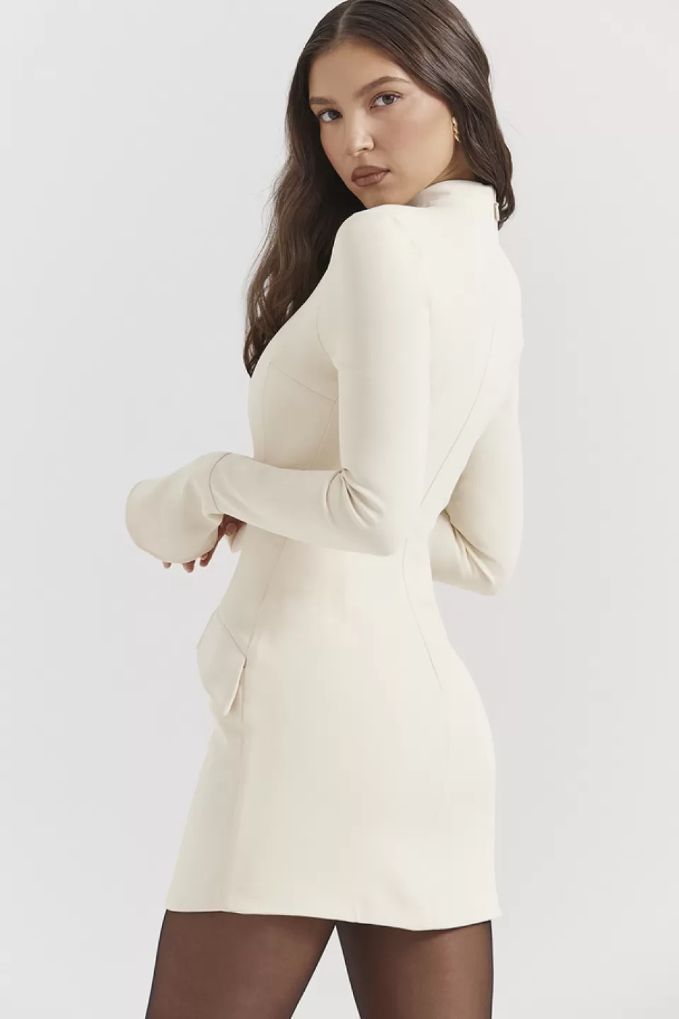 House of CB 'Mahalia' Vintage Cream Mini Dress Fashion