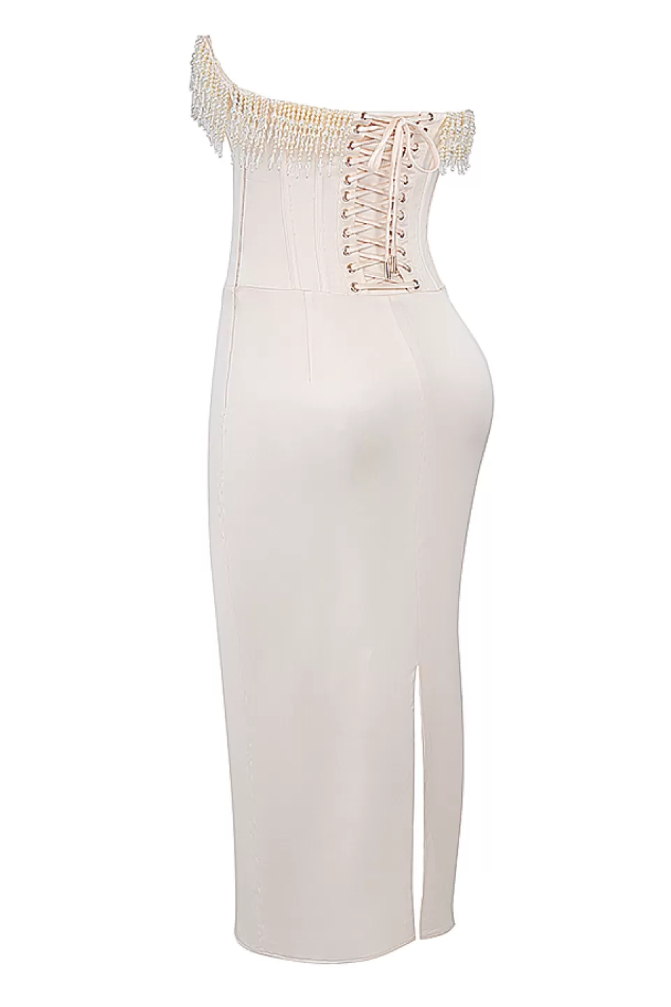 House of CB 'Nalita' Vintage Cream Embellished Strapless Dress Best