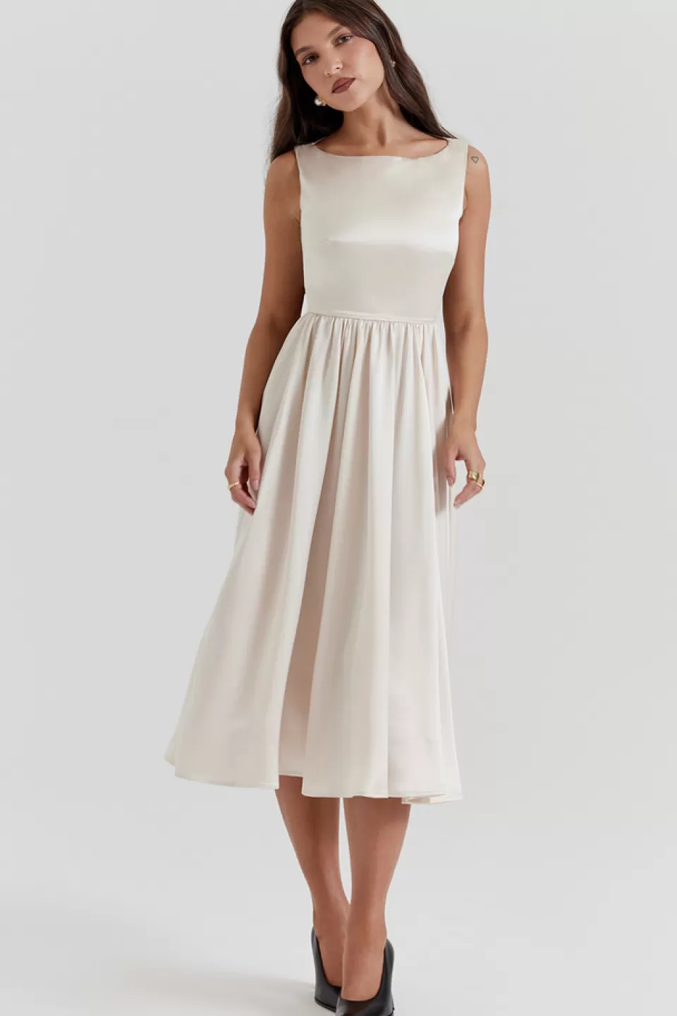 House of CB 'Shayla' Vintage Cream Midi Dress Cheap