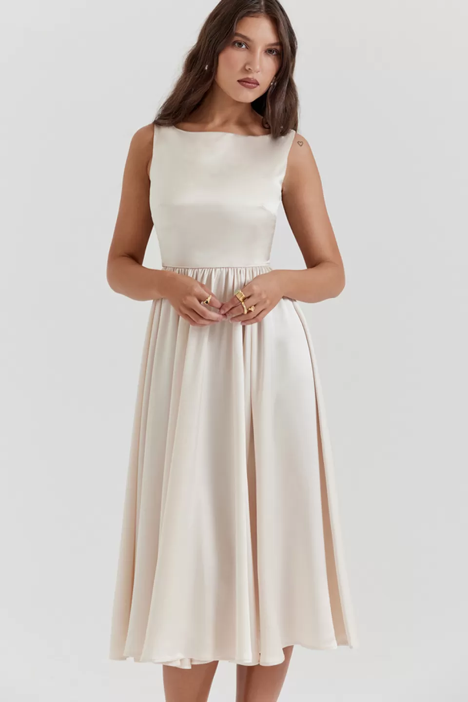 House of CB 'Shayla' Vintage Cream Midi Dress Cheap