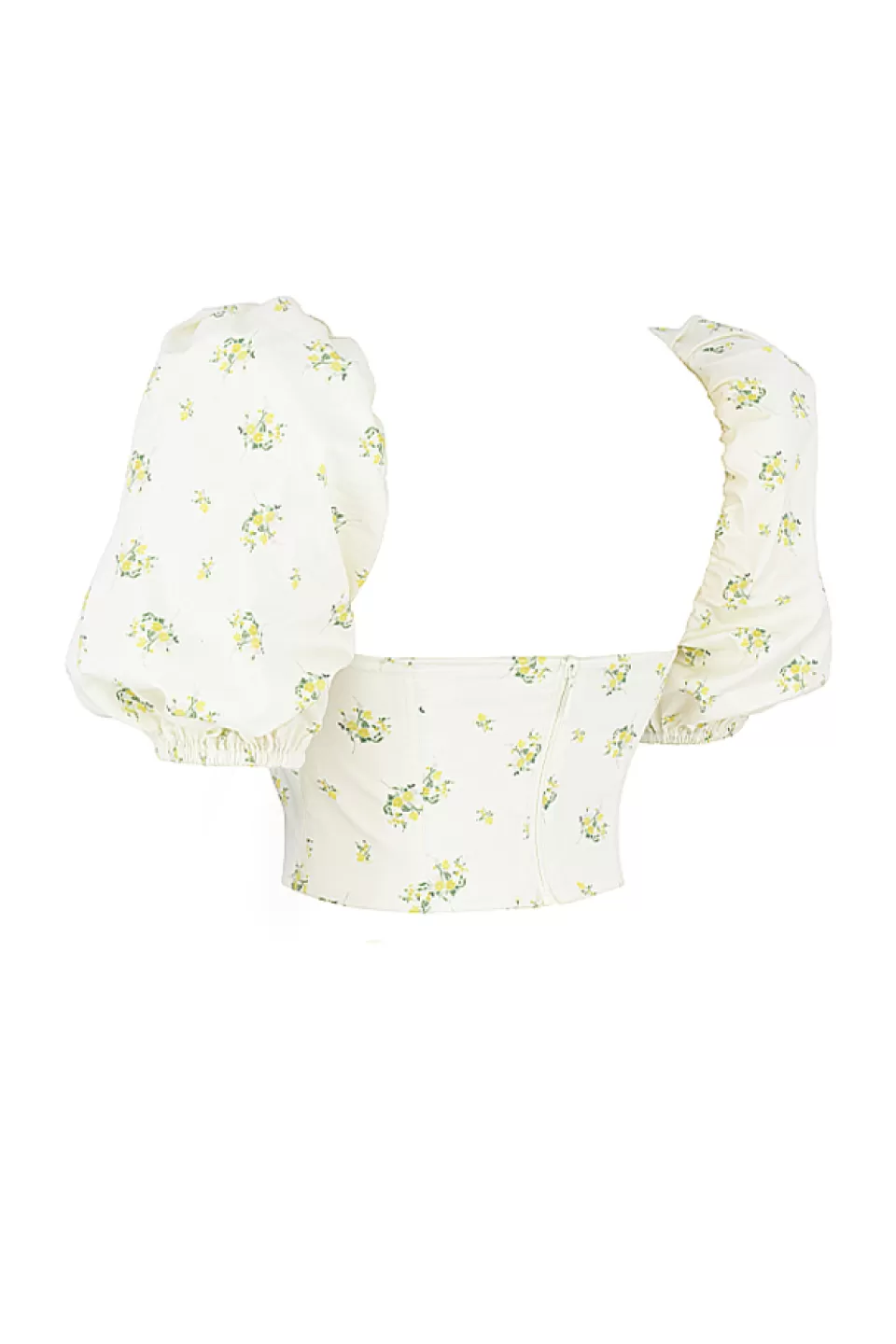 House of CB 'Tabitha' Ivory Floral Puff Sleeve Corset Clearance
