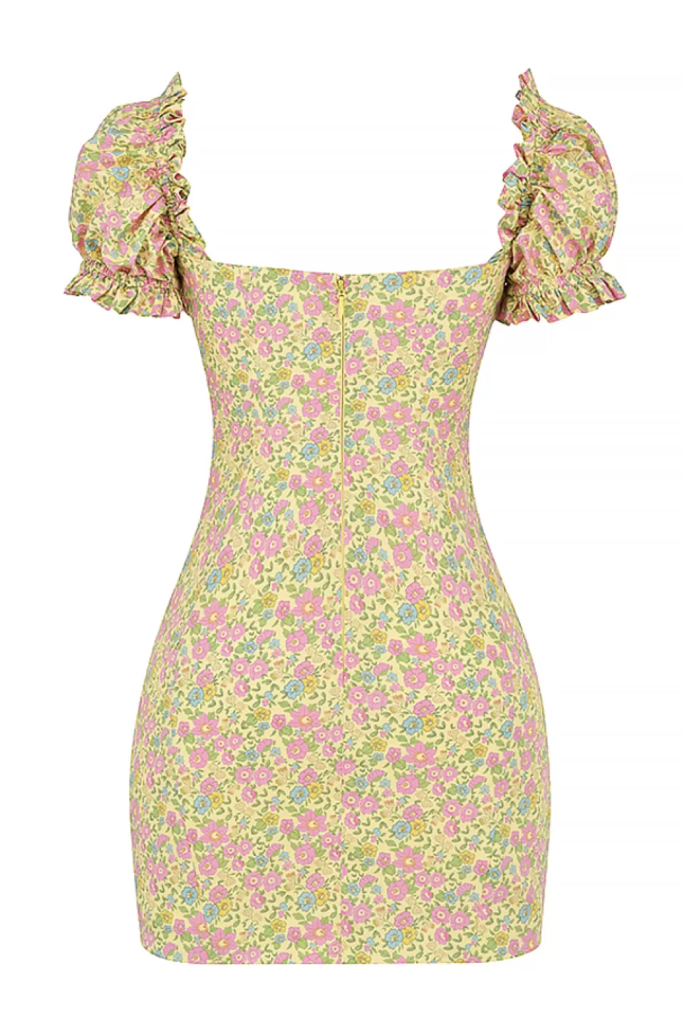House of CB 'Tanaya' Vintage Floral Puff Sleeve Mini Dress Clearance