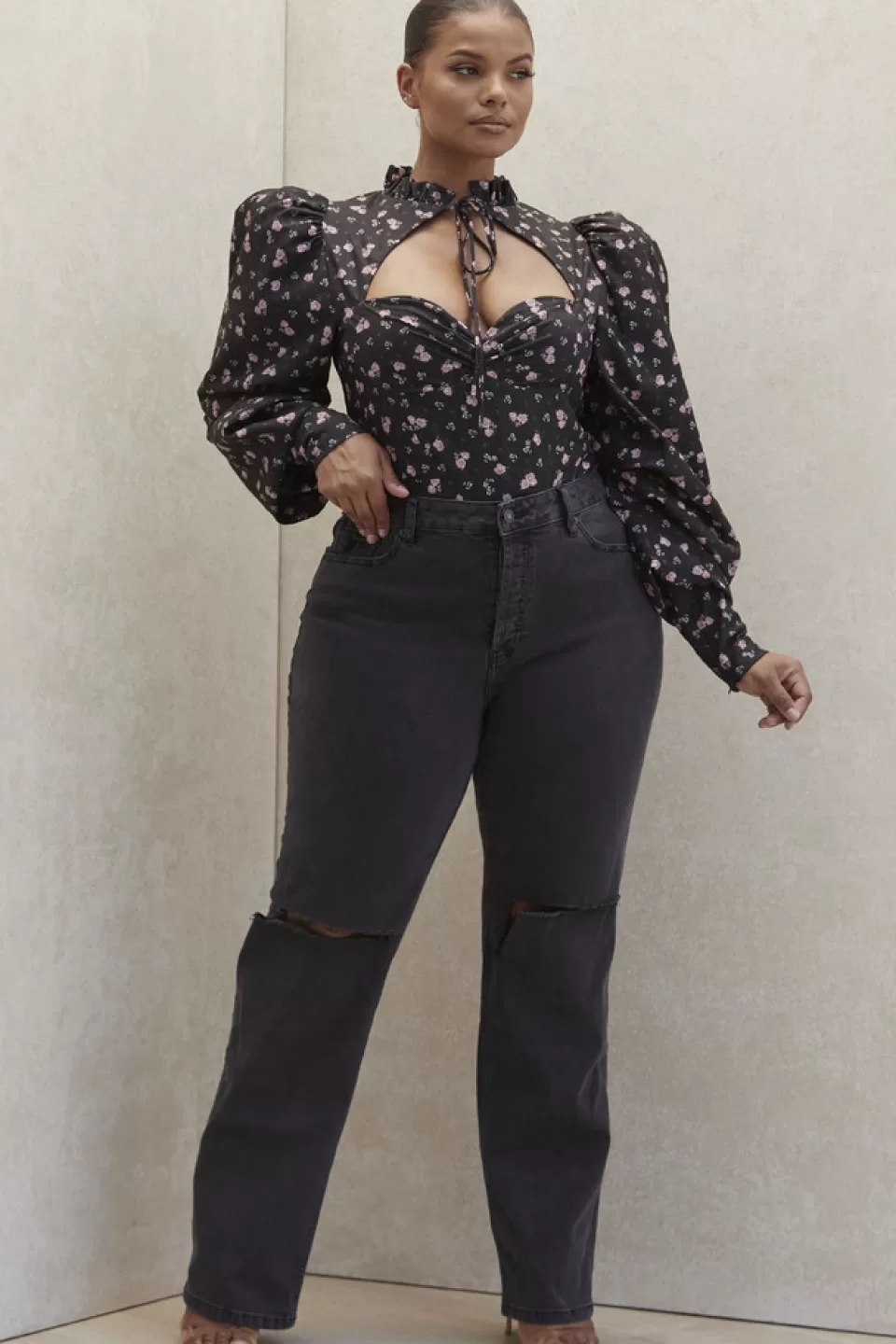 House of CB 'Tate' Carbon Vintage Fit Antique Wash Jeans Outlet