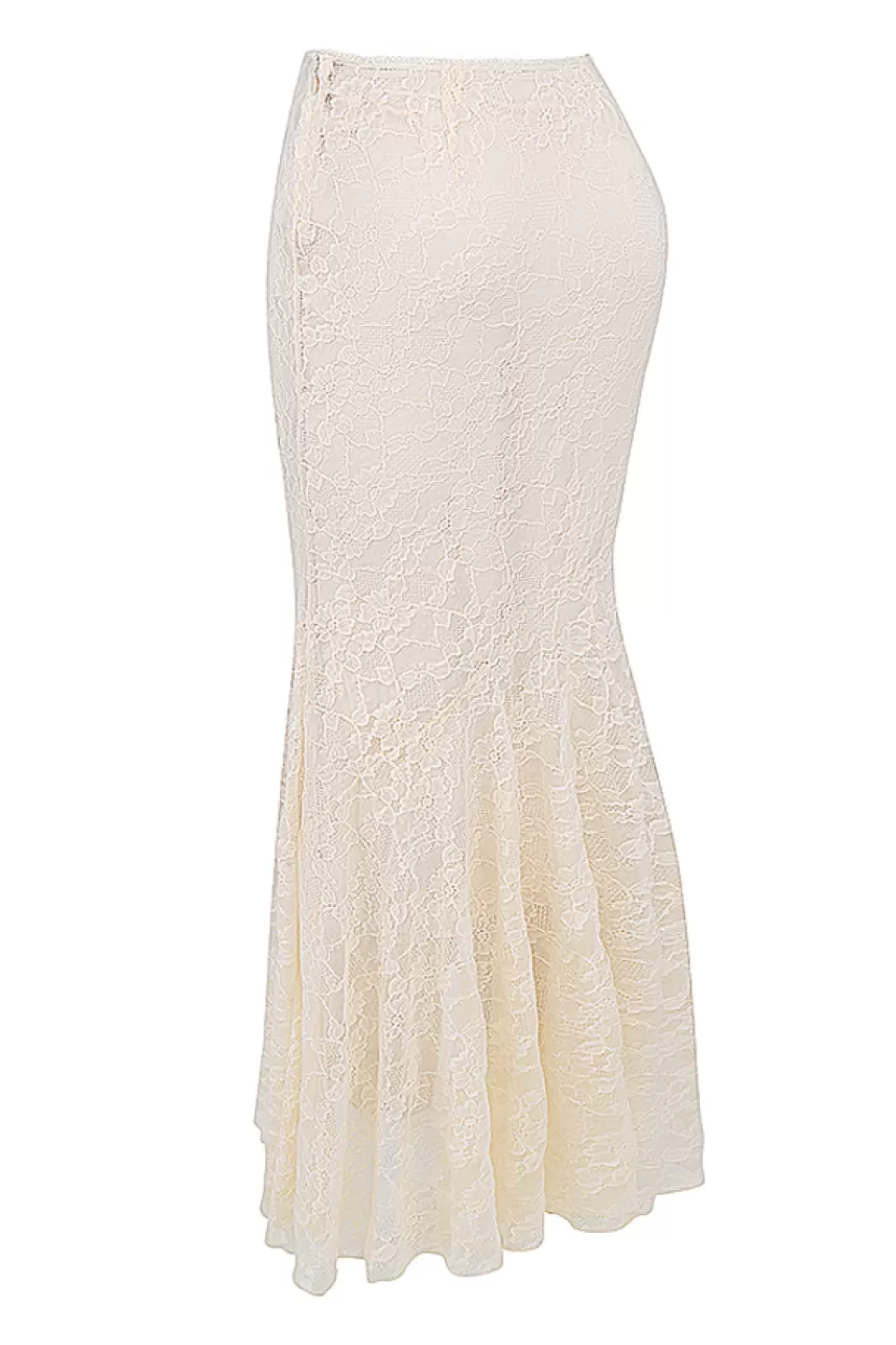 House of CB 'Therese' Vintage Cream Lace Maxi Skirt Online