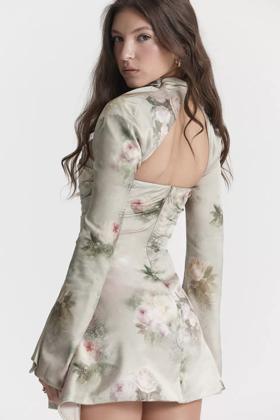 House of CB 'Toira' Vintage Floral Draped Corset Dress Best