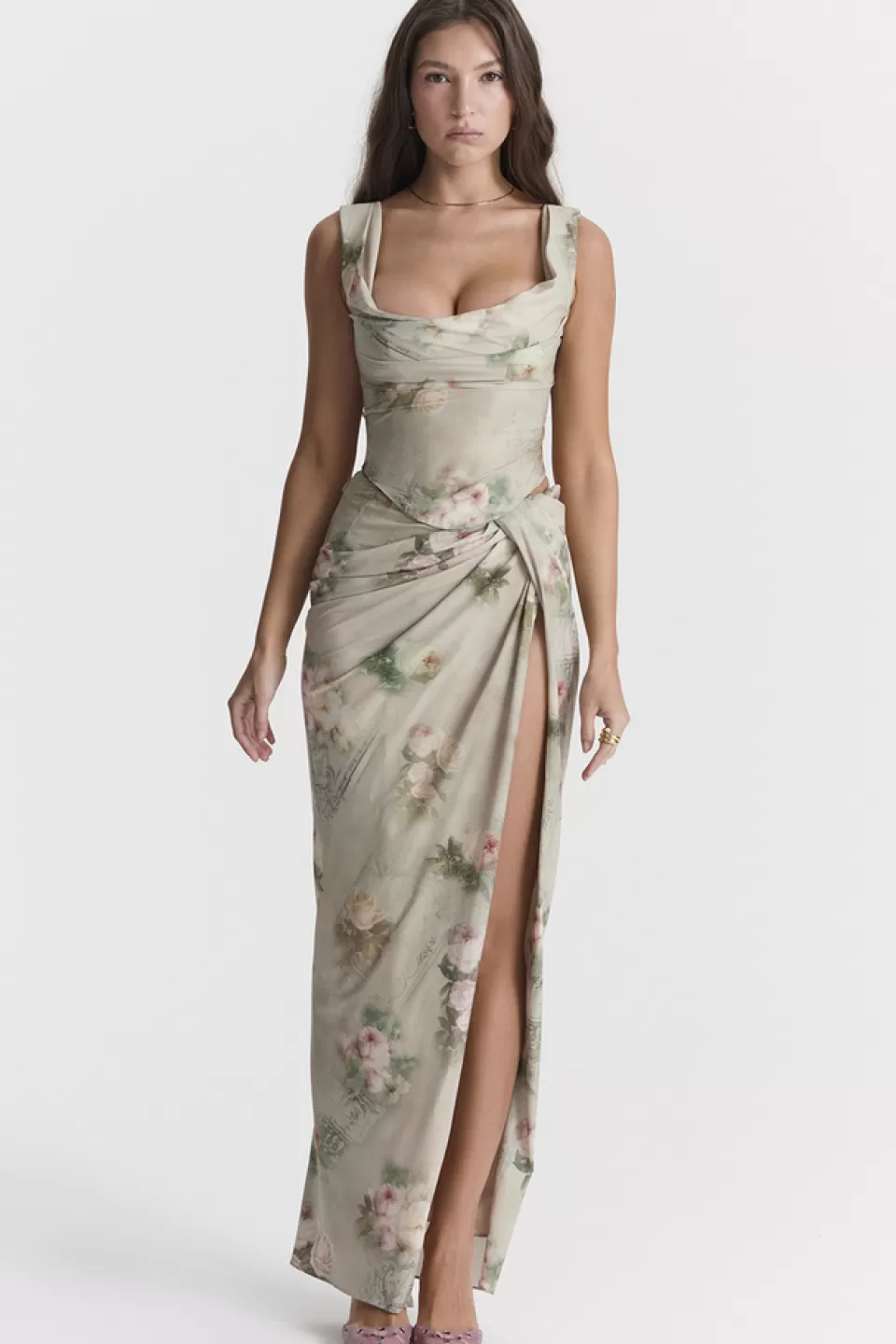 House of CB 'Una' Vintage Floral Corset Outlet