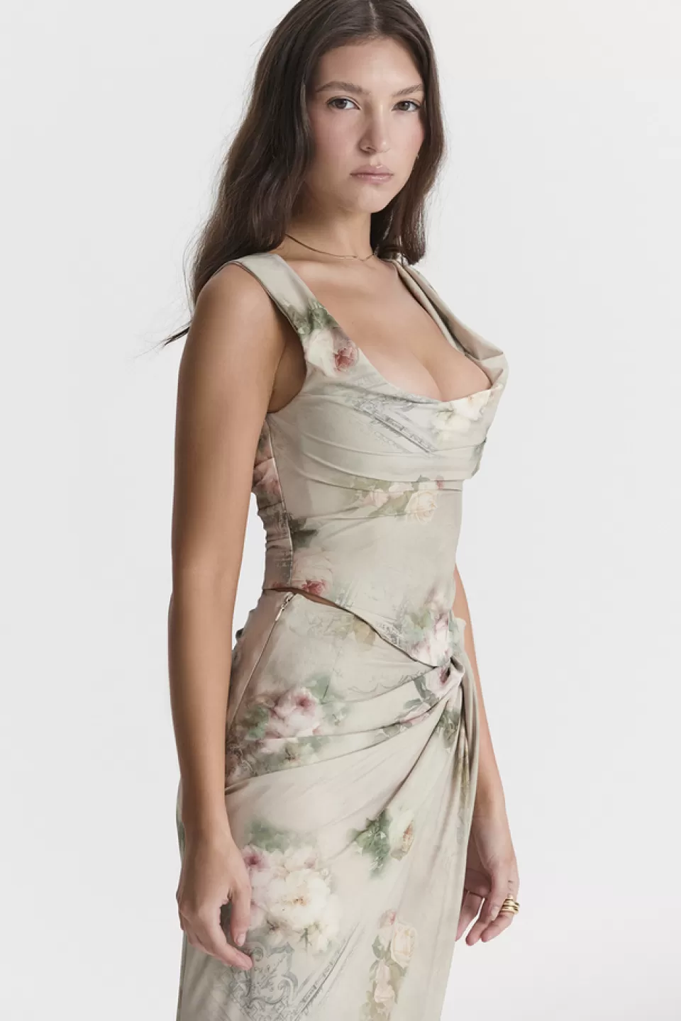 House of CB 'Una' Vintage Floral Corset Outlet