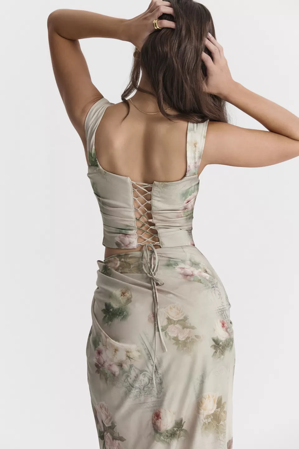 House of CB 'Una' Vintage Floral Corset Outlet