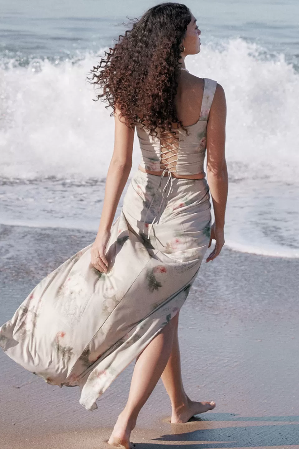 House of CB 'Vesper' Vintage Floral Maxi Skirt Outlet