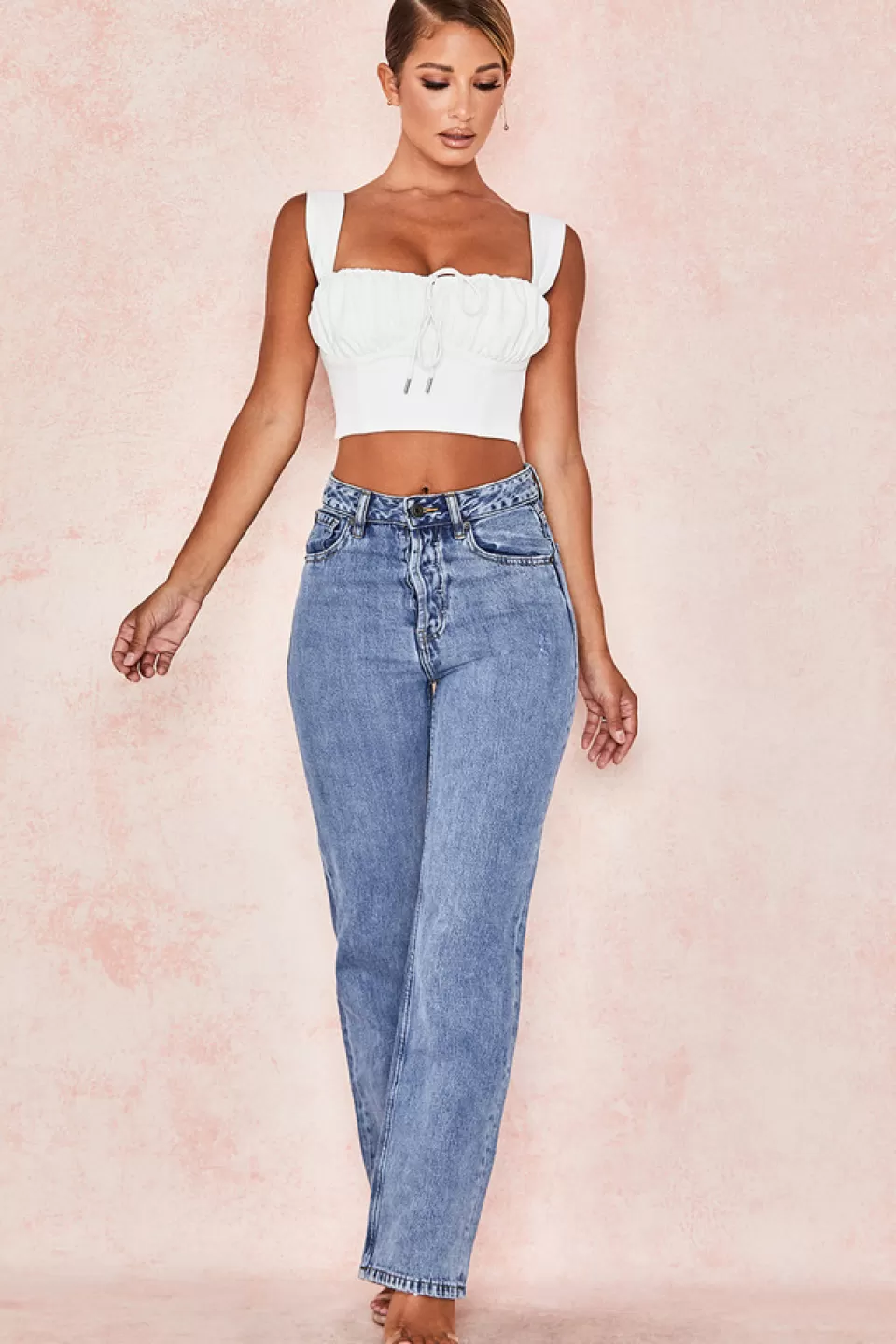 House of CB 'Yara' Vintage Fit High Waist Jeans Clearance
