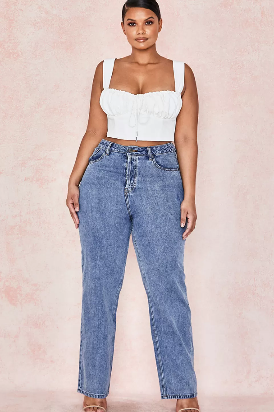 House of CB 'Yara' Vintage Fit High Waist Jeans Clearance