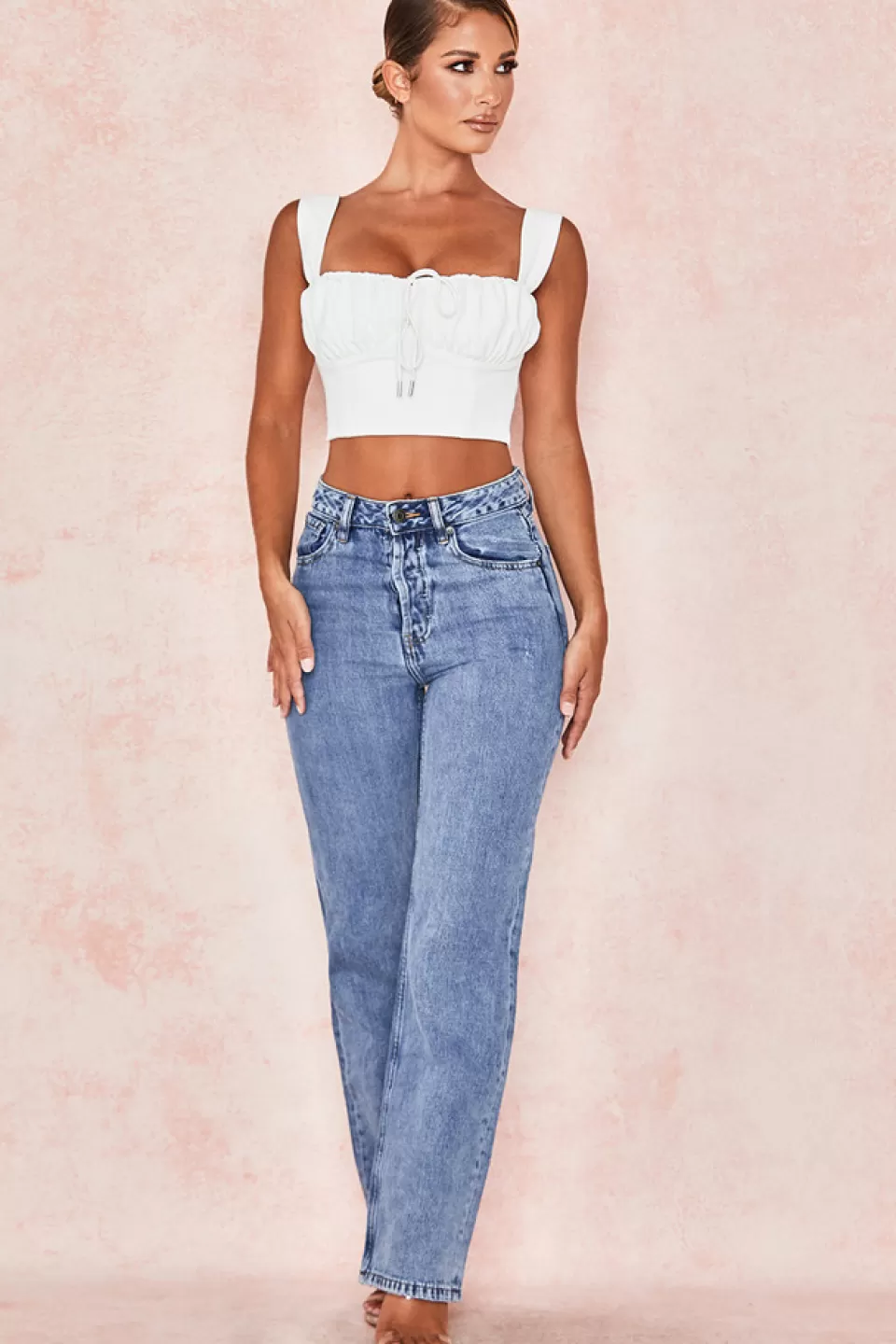 House of CB 'Yara' Vintage Fit High Waist Jeans Clearance