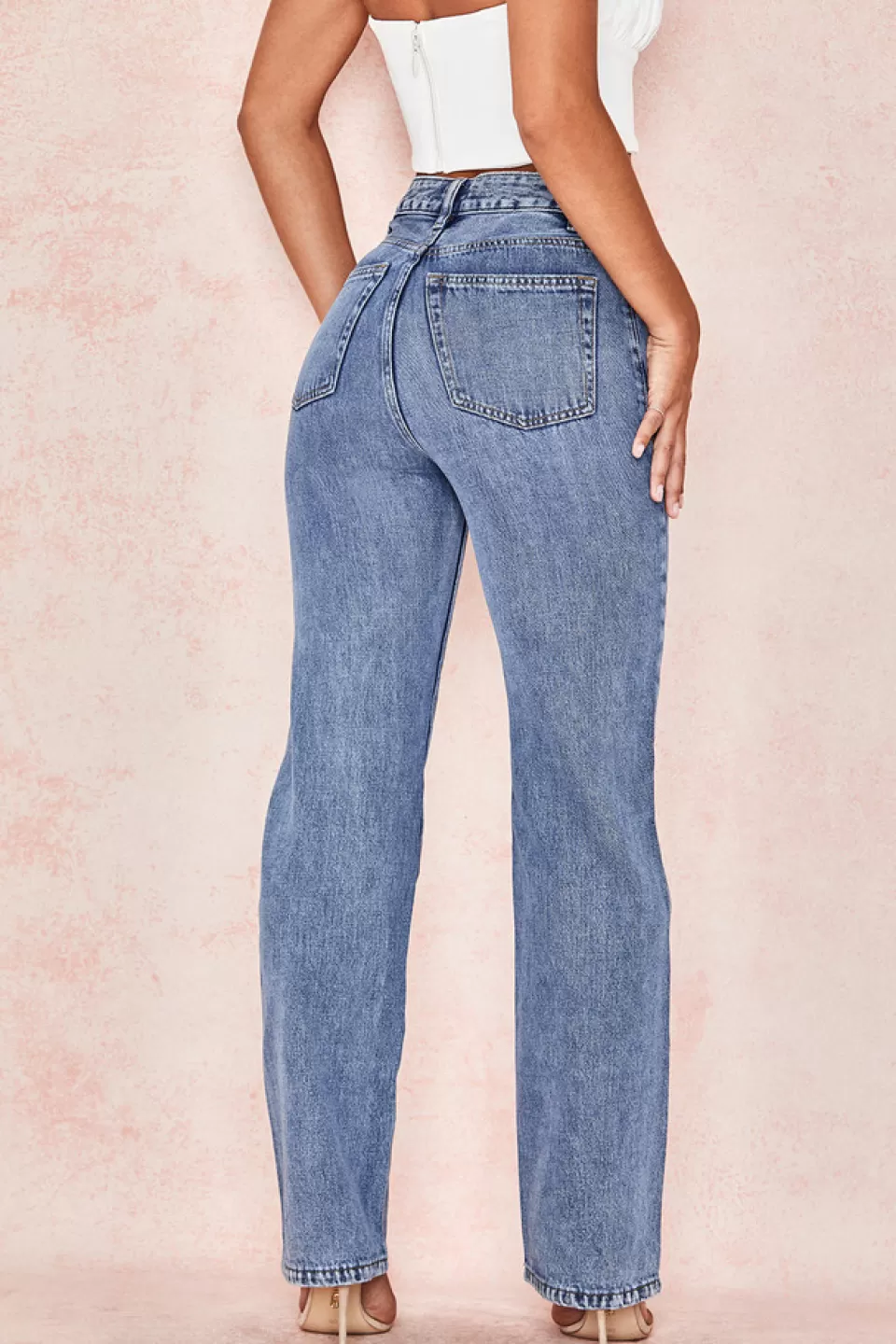 House of CB 'Yara' Vintage Fit High Waist Jeans Clearance
